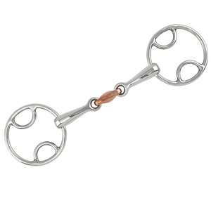 Shemax Horse <b>Equestrian</b> Wholesale All Color Available High Quality Bevel / Wilkie Horse Bit With Copper Lozenge 4.5" 6" - Product Image 5