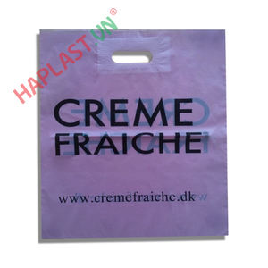 Sacs de shopping en LDPE recyclable découpés sur mesure de haute qualité, à soufflet latéral, en forme de rein, avec poignée thermoscellée - Product Image 4