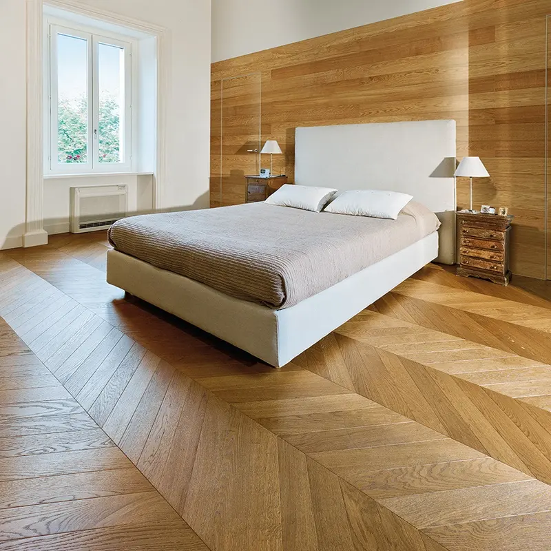 Engineered Chevron Oak Wood Floor ing Ungarischer Point Design Parkettboden