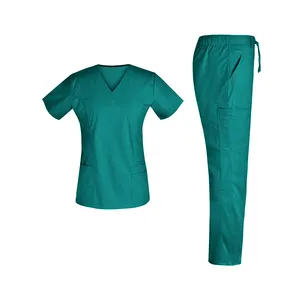 Uniforme de médecin couleur personnalisé, étiquette personnalisée, style usine, nouveau modèle, vente en gros