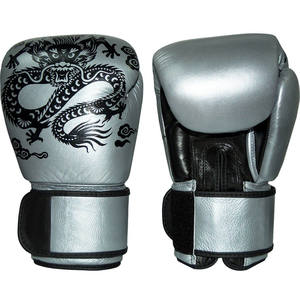 Guantes de cuero para entrenamiento de boxeo, con logo personalizado, a bajo precio, venta al por mayor - Product Image 2