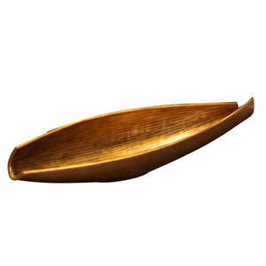 ชามสแตนเลสสำหรับตกแต่งทำด้วยมือทำจากโลหะชุบทองขอบแบบไม่สม่ำเสมอสำหรับชามผลไม้ - Product Image 2