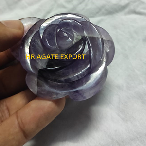 ดอกไม้อาเกตแกะสลักด้วยมือจากคริสตัลธรรมชาติคุณภาพพรีเมียมสำหรับการบำบัดและพลังงาน - Product Image 2