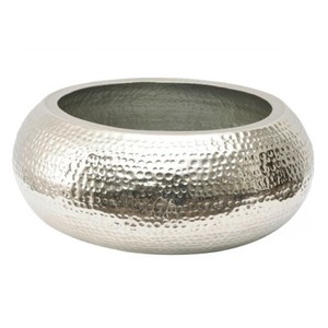 Aluminum Metal Serving <b>Bowl</b> Round <b>Large</b> With Unique Design Hotel Supply Wedding Decoration Silver Polished <b>Bowls</b> - Product Image 5