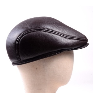 PIHA SPORTS 100% Genuine Leather Men Spring/<b>Summer</b> Outdoor 6-Panel Suede Baseball <b>Hat</b> Ear Flap Casual Warm Earmuffs Golf NEW - Product Image 3