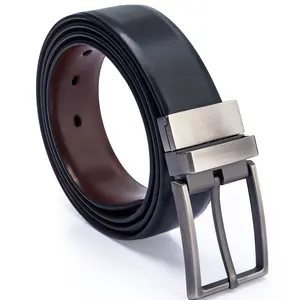 Precio al por mayor Formal de piel de vaca Cinturones de cuero genuino Profesional Bajo MOQ Sostenible Proveedor de cinturones de cuero de alta calidad