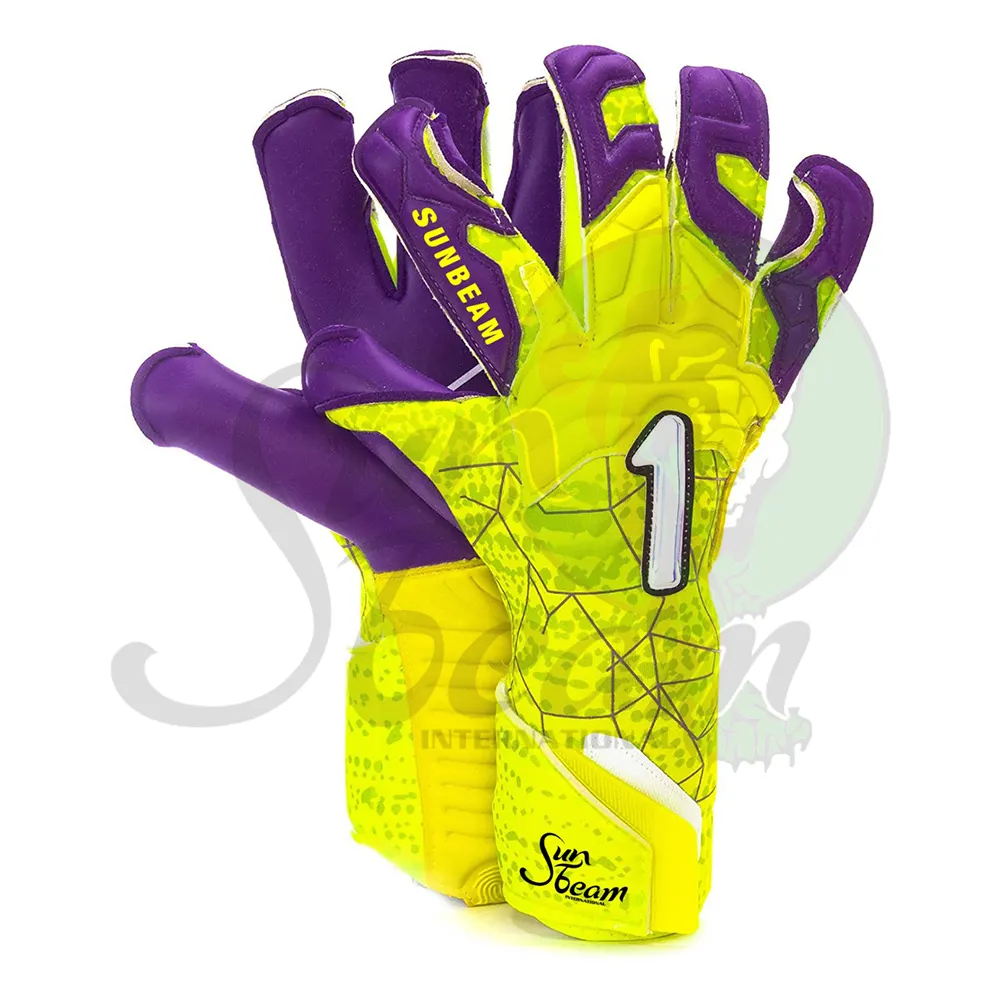 New German latex Goalkeeper Gloves Palm Goal Keeper gloves/4mm latex goalkeeper