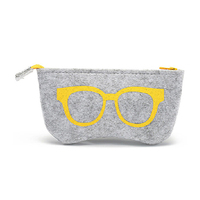 Personnalisé personnalisé feutre étui à lunettes