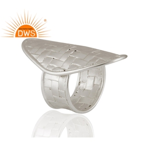 Anillo de Plata de Ley 925 con diseño moderno, hecho a mano - Product Image 2