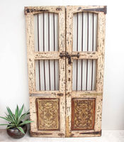 Puertas de entrada de interior de hierro forjado, puertas de doble puerta de estilo italiano antiguo, retro, fabricantes de la India
