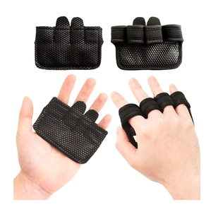 Guantes de protección de palma para entrenamiento y remo, protectores de manos para levantamiento de pesas, sin espalda ni dedos, hechos a medida, la mejor calidad - Product Image 1