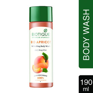 BIO APRICOT Herbal <b>Body</b> <b>Wash</b> for Adults Refreshing Liquid Soap <b>Coconut</b> Fragrance Chemical-Free Moisturizing Shower Gel Rich - Product Image 2