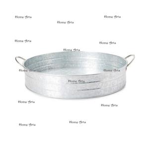 Bandeja para postres galvanizada de la mejor calidad, último diseño en color gris, bandeja para servir té y café para uso doméstico y hotelero. - Product Image 3