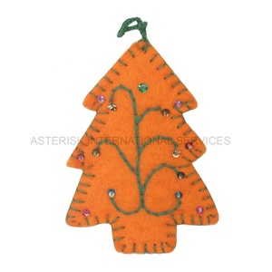 Suspension pour arbre de noël en feutre, fournitures artisanales de qualité supérieure, fait à la main, produit en laine pour décoration et suspension - Product Image 5
