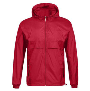 Chaqueta impermeable ligera personalizada para exteriores, rompevientos con capucha y cremallera, ropa de exterior empaquetable, abrigo de lluvia - Product Image 2