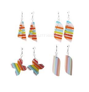 Pendientes de Plata con Incrustaciones de Resina Epoxi, Novedad, Joyería de Moda para Mujer, Regalo, Artesanía de Calidad - Product Image 6