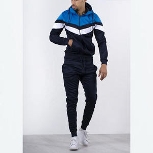 Conjunto de chándal de 2 piezas, sudadera con capucha y pantalón largo con cremallera completa, ropa para correr - Product Image 1