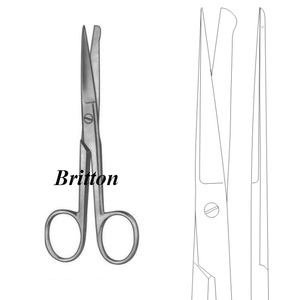 Tijeras Quirúrgicas Manuales de Acero Inoxidable de Alta Calidad, 14 CM, Rectas, Afiladas y con Punta Ciega para Cirugía General - Product Image 1