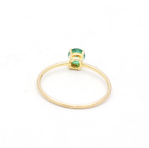 Precioso anillo de piedras preciosas Esmeralda hecho a mano anillo de Plata de Ley 925 joyería exótica para mujer - Product Image 3