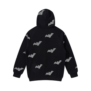 Sudadera con Capucha de Forro Polar para Invierno, Diseño 2022, Unisex, con Cremallera Completa, Personalizada con Pedrería, 100% Algodón - Product Image 2