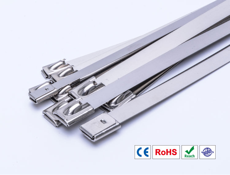 4.6*300mm Industrial Cable Zip Ties Stainless Steel SS304