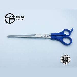 ชุดกรรไกรตัดแต่งขนสัตว์เลี้ยงพร้อมด้ามจับพลาสติกปลายใบมีดคมสำหรับการใช้งานด้านความงาม - Product Image 5