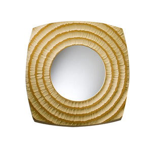 Arte de pared de forma redonda de nuevo diseño, espejo de pie de suelo de pared decorativo con marco de madera arqueada larga desgastada, venta al por mayor - Product Image 1