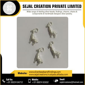 Mejor precio personalizado 925 encantos de plata esterlina lindo a granel elegante bisel ajuste incrustaciones a granel - Product Image 3