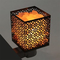 Lampe en cristal de sel rose de l'Himalaya sculpté, avec lumière réglable, style Amour, toucher réel, décoration de chambre et de maison