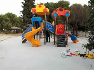 Área de juego al aire libre para niños, amigable con el medio ambiente, hecha de plástico fuerte pesado, anti UV, hecha en Turquía para uso en jardín al aire libre - Product Image 6