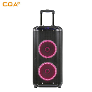Cqa Chất lượng cao xách tay Boombox DJ Đảng ngoài trời trong nhà kép 8 inch loa với ánh sáng vũ trường & Micro không dây - Product Image 3