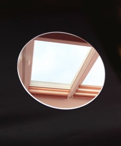 Round <b>Mirror</b>. Round <b>Wall</b> <b>Mirror</b>. <b>Mirror</b> in Shape of <b>Circle</b>. Bedroom Decor. Home Decor - Product Image 1