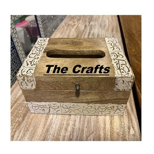 Extremely Good Design Napkin Holder In Wooden And Metal Islamic <b>Tissue</b> Box <b>For</b> Home Hotel Tableware Usage - Product Image 2