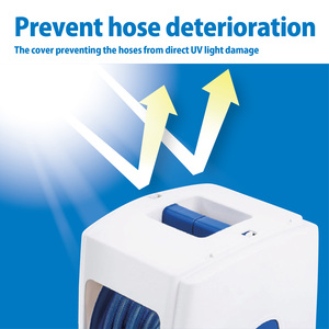 GREEN LIFE G-Aqua Series Carrete de manguera de agua de alta calidad de 20M Japón Smart Home Garden Base de rotación Cubierta completa Capacidad de 3L - Product Image 5