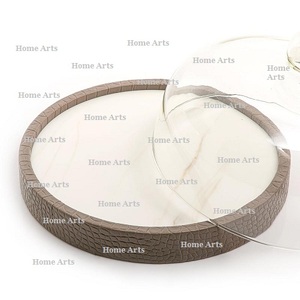 Plateau de service alimentaire en bois au design classique avec couvercle en verre, vaisselle de la meilleure qualité, plateau de service pour chocolats en vrac - Product Image 6