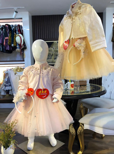 Koti court et élégant avec robe de soirée fantaisie, nouveau design fantaisie de robes Koti pour bébé fille - Product Image 6