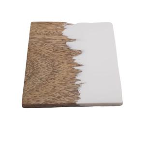 Coussinets de boisson en bois d'acacia massif, 20 pièces, en résine, dessous de verre à utiliser sur le dessus de Table, bon marché - Product Image 4