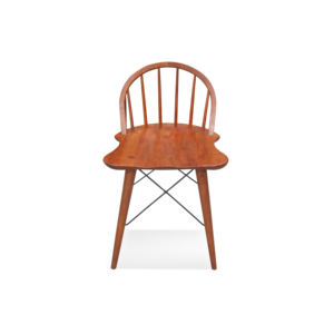 Longan-Silla de comedor de madera sólida, asiento de escritorio lateral para oficina, diseño simple clásico natural, OEM, personalizada, para hotel y casa, venta al por mayor - Product Image 2