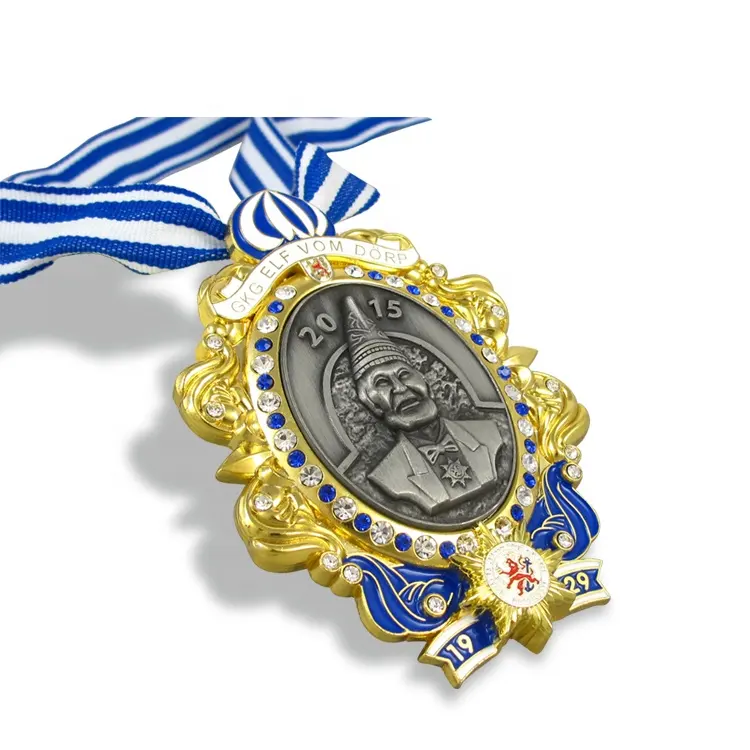 Médaille de luxe 3d en métal, produit personnalisé, vente en gros, collection