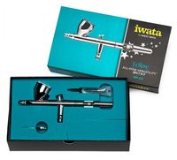 Ensemble d'aérographes à double action à alimentation par gravité Anest Eclipse Series avec gâchettes, buses de 0,3 mm/0,5 mm, gobelets de 1,5 ml/7 ml/30 ml, fabriqué au Japon