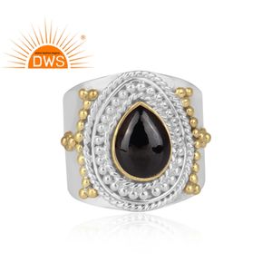 Piedra preciosa espinal negra, anillo detallado hecho a mano de Plata de Ley 925, joyería para mujer, regalo para su colección Vintage - Product Image 2