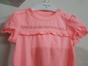 Tenues de combishort en coton sans manches réglables avec étiquettes de marque du Bangladesh pour filles enfants de 0 à 18 mois barboteuses avec short tricoté - Product Image 3