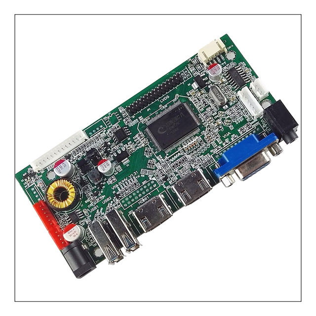 2CH HD Signal USB LVDS TFT LCD Display Driver Board Monitor Motherboard 1 Piece 10 - 32 Inch 40 Pin Industrial Application WHTC