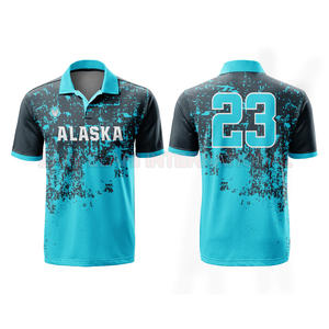 100% Polyester Sublimation Impression Nouveau Design Polo Shirt En Gros 2025 - Product Image 1