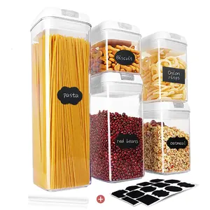 Granen Container Opslag Set Luchtdicht Voedsel Opslag Containers Set Van 5 Bpa Gratis Keuken Pantry Organisatie Pasta Container