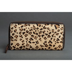 LW New Real Handmade Animal Print Fur Leather Women Clutch Stylish Stubby Color Multi Purse ATM Card Holder Trendy <b>Wallets</b> - Product Image 5