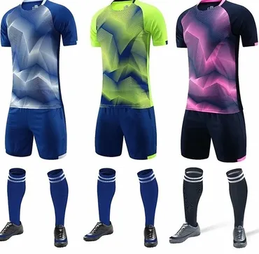 Custom High Quality Men's Blank Soccer Uniform Football Wear Soccer Team Jerseys With Printing Logo Name Number