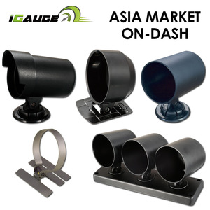 52mm de plástico negro en el tablero de montaje titular Auto Pod medidor Indicador de montaje de taza para dos de - Product Image 5