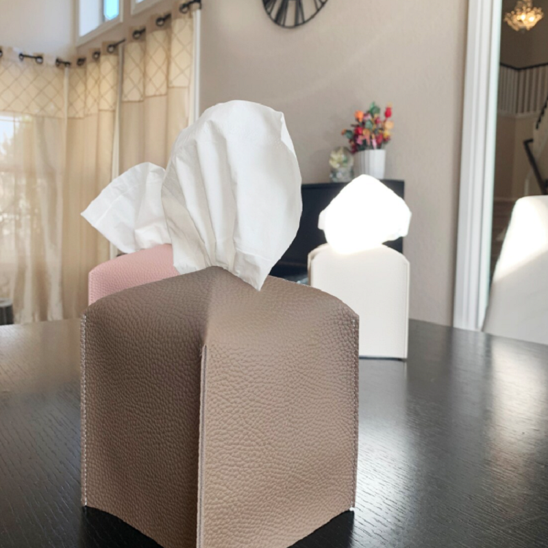 ティッシュ ボックス カバー スクエア Rectangular PU レザー Puレザーティッシュカバースクエアティッシュホルダーティッシュカバー