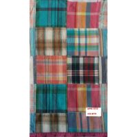 Tissu imprimé KVR Indian Patchwork 100% Coton Madras Tissu à carreaux FIL PEIGNÉ TEINT Uni AZO FREE Woven GSM 150-300 180 Check 43/44"